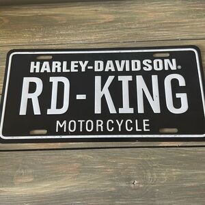 Harley Davidson RD King Motorcycle | decorative tag